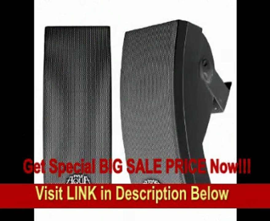 BEST PRICE PYLE PLMR64B 5-Inch 3 Way Indoor/Outdoor Water Proof Wall Mount Speaker System (Black) (Pair)