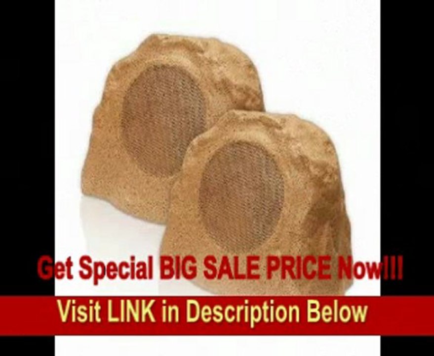 OSD Audio RX805 Weather Resistant Indoor/Outdoor Rock Speaker, Pair (Sandstone Brown) REVIEW