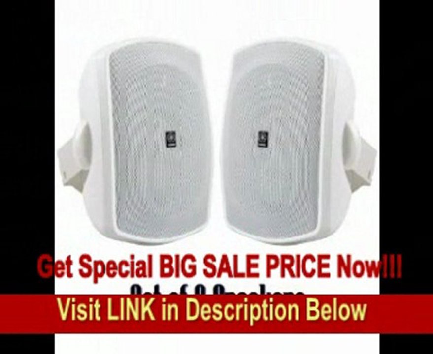 Yamaha All Weather Outdoor / Indoor Wall Mountable Natural Sound 120 watt 2 way Acoustic Suspension Speakers - Set of 2 - White - Compatible with All Audio / Video Home Theater Sound Systems, Components, CD Players, or Receivers REVIEW