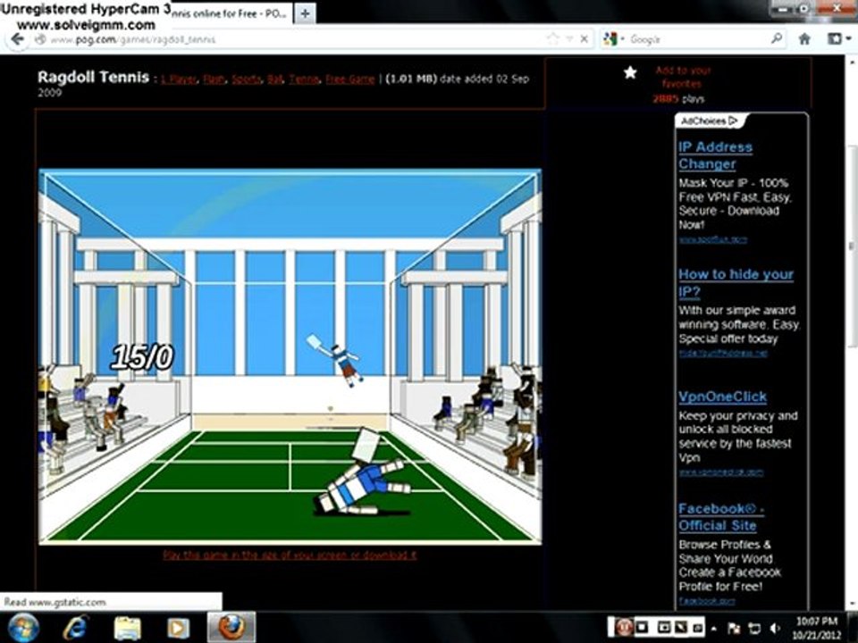 Ragdoll Tennis Gameplay :D