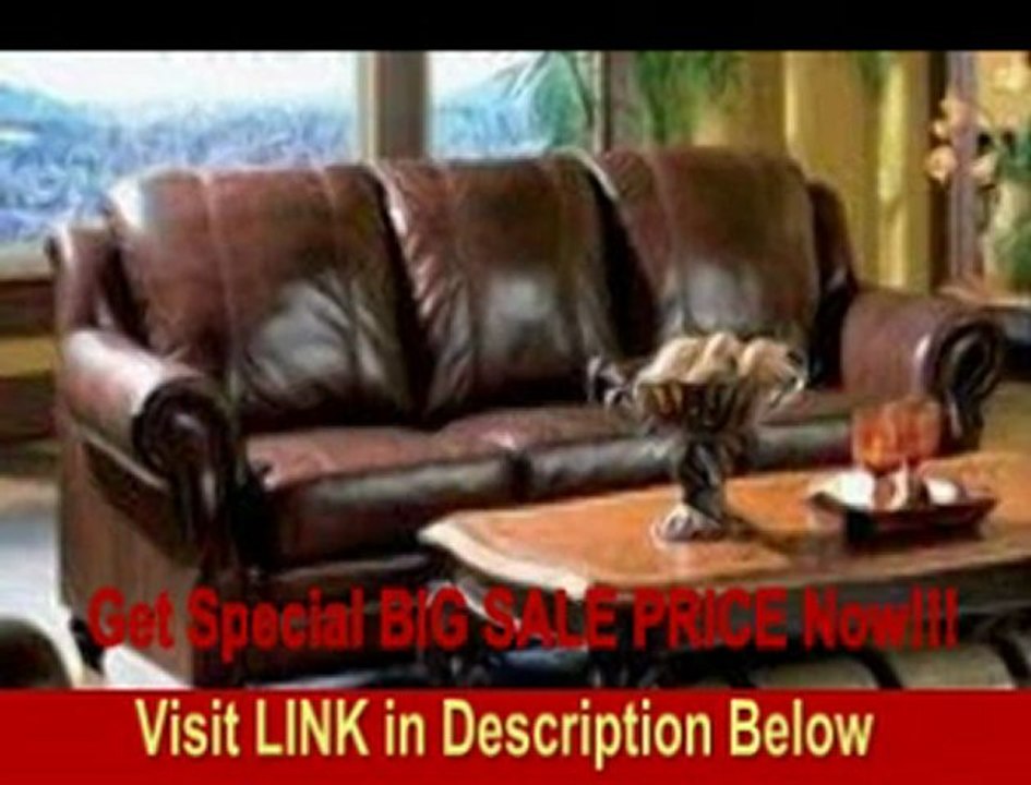 SPECIAL DISCOUNT Princeton 100 % Top Grain Leather Sofa in a Tri-Tone Finish