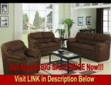 Sofa Couch with Pillow Padded Arms in Chocolate Microfiber REVIEW