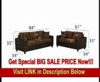 BEST BUY Bobkona Seattle Microfiber Sofa and Loveseat 2-Piece Set in Chocolate Color