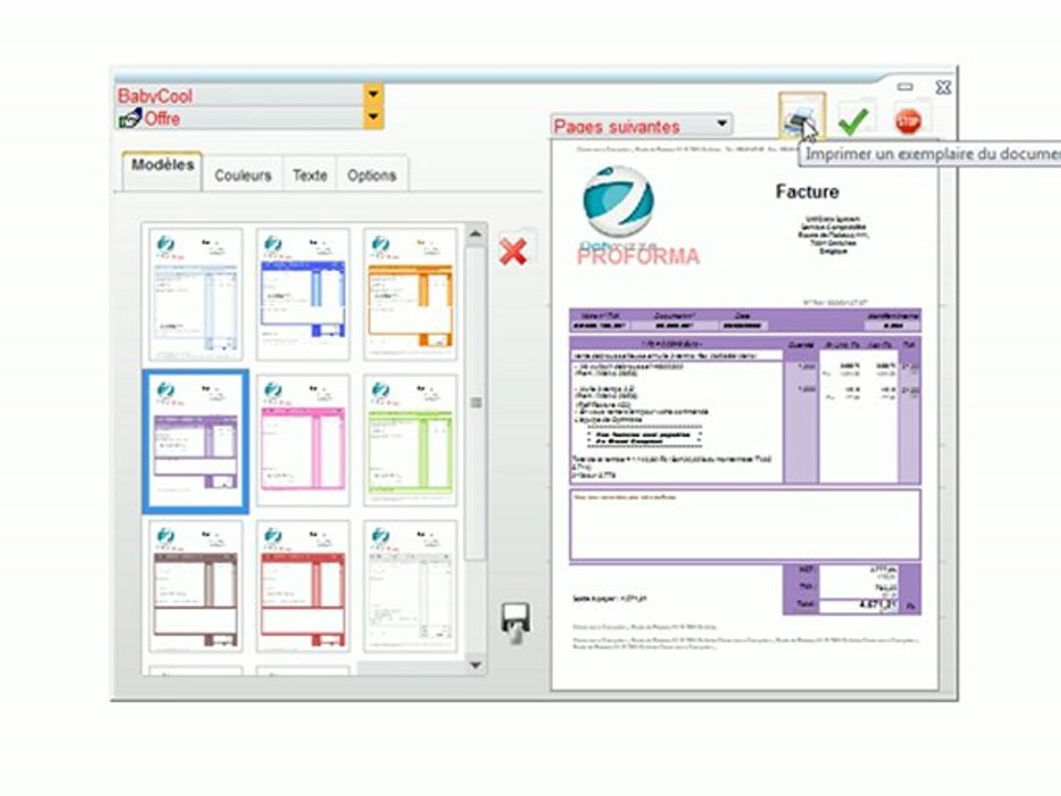 Documents - Optimizze: Easy Look - Aperçu du document - ERP - v16