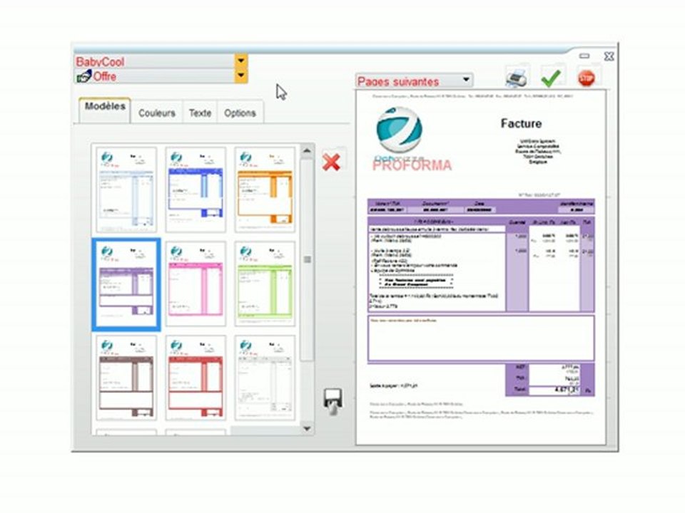Documents - Optimizze: Easy Look - Validation des modifications - ERP - v16