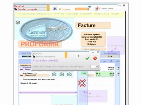 Documents - Optimizze: Format quantité - Apparence en détail - ERP - v16