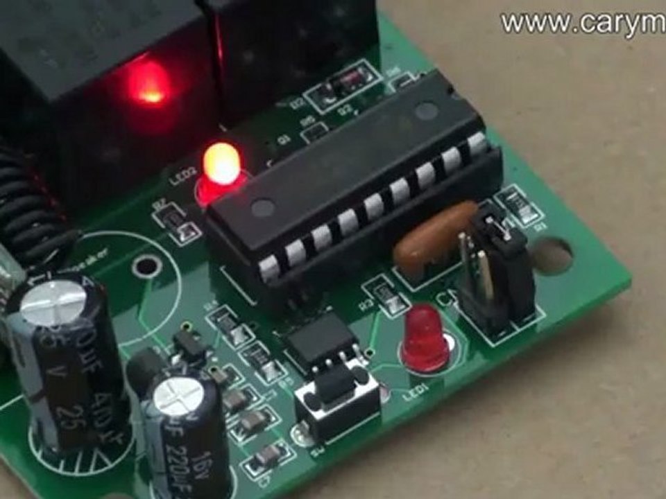 2 Channel RF Remote Control System Run Linear Motor