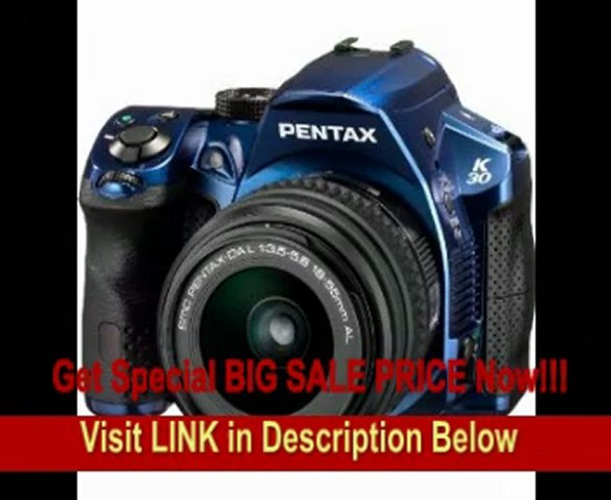 Pentax K-30 Weather-Sealed 16 MP CMOS Digital SLR with 18-55mm Lens (Blue)