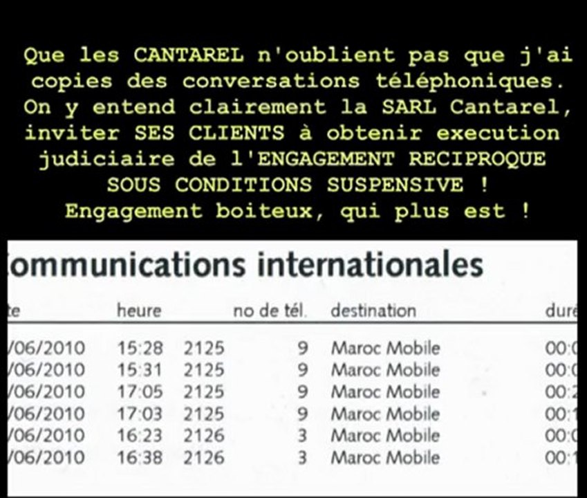 CANTAREL MENT ENCORE