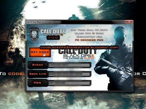 Call Of Duty Black Ops 2 Xbox 360 Codes nov 2012