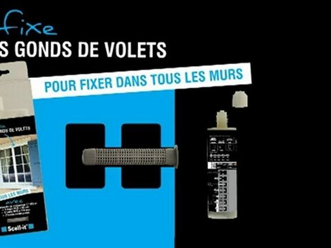 Comment fixer mes gonds de volets ?