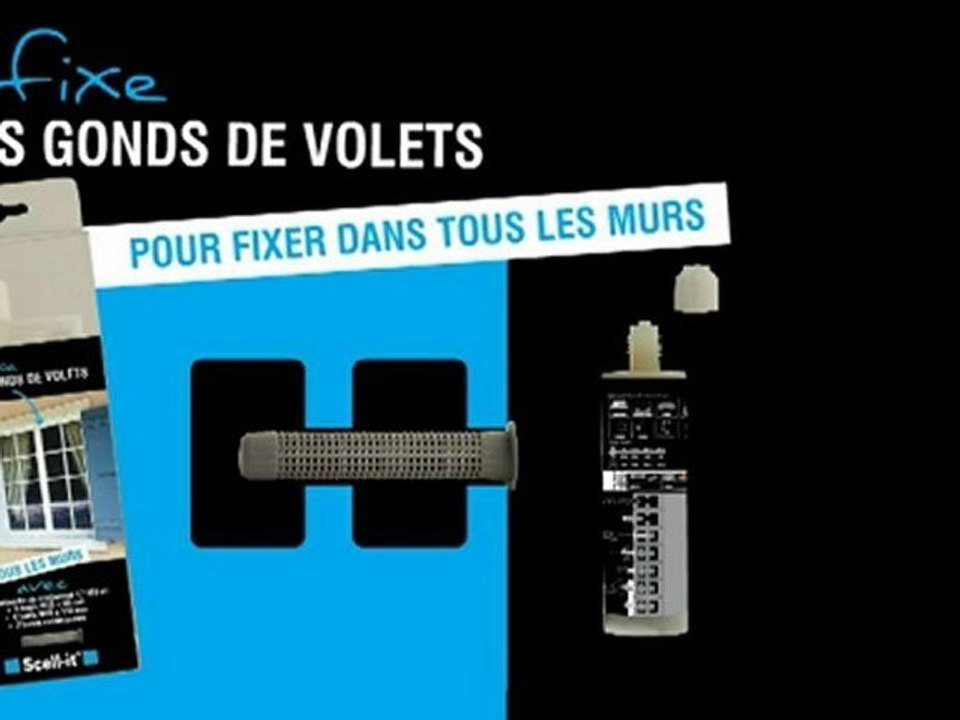 Comment fixer mes gonds de volets ?