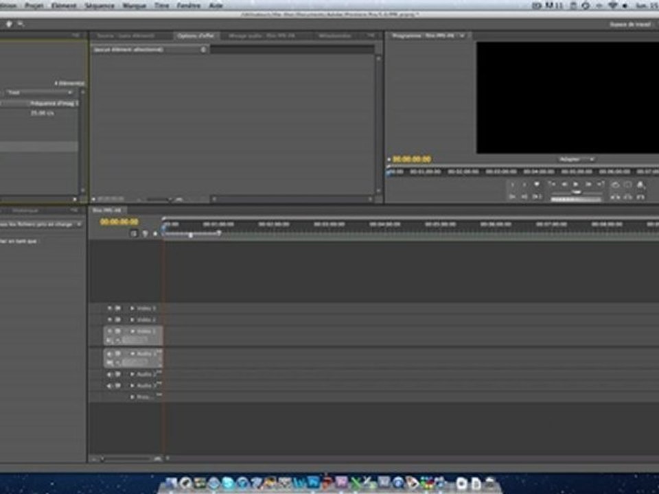 Créer projet avec Première Pro