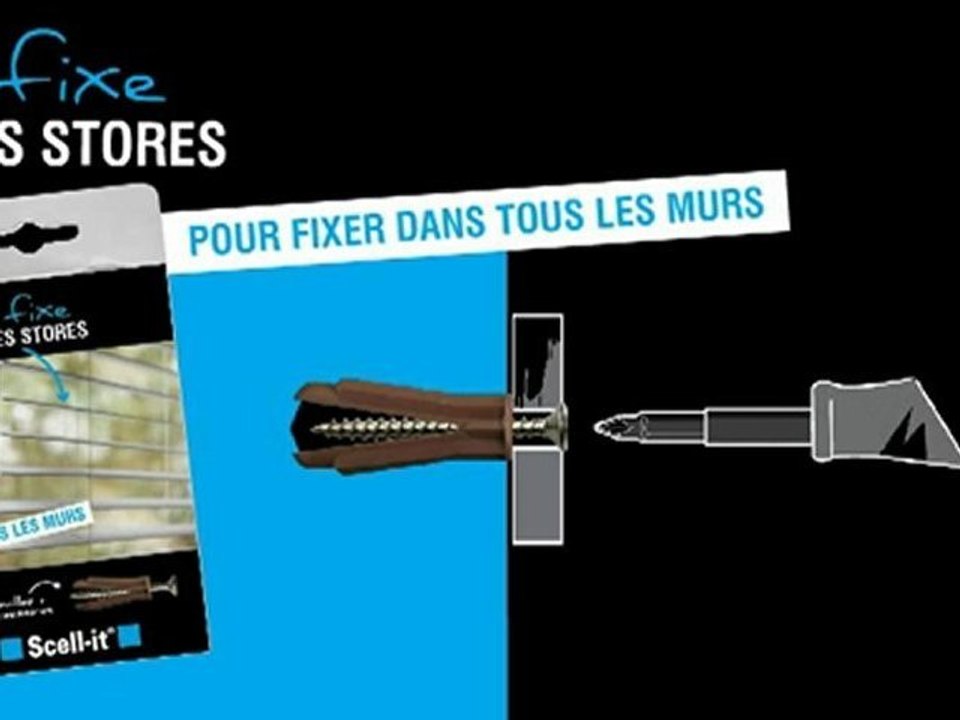 Comment fixer mes stores ?