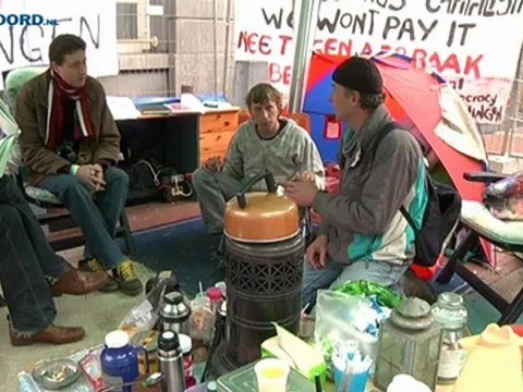 Occupykamp in de stad Groningen opgedoekt - RTV Noord