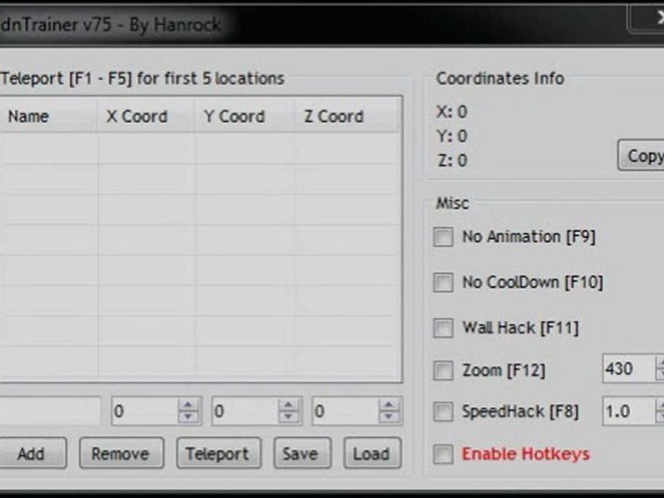 Dragon Nest Trainer v75, Cool Down, Wall hack, Gold hack, Wall hack ™ FREE Download , October 2012 Update