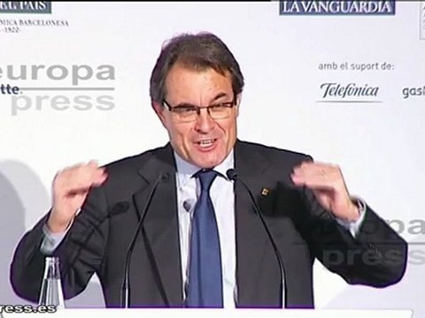 Mas cree que Cataluña se esfuerza más que la UE