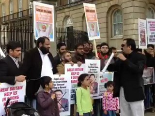 Demonstration Against MQM 10-DOWNING STREET LONDON 30/09/12.