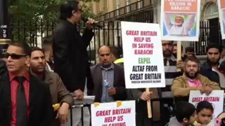 Demonstration Against MQM 10-DOWNING STREET LONDON 30/09/12. HABIB JAN SPEECH