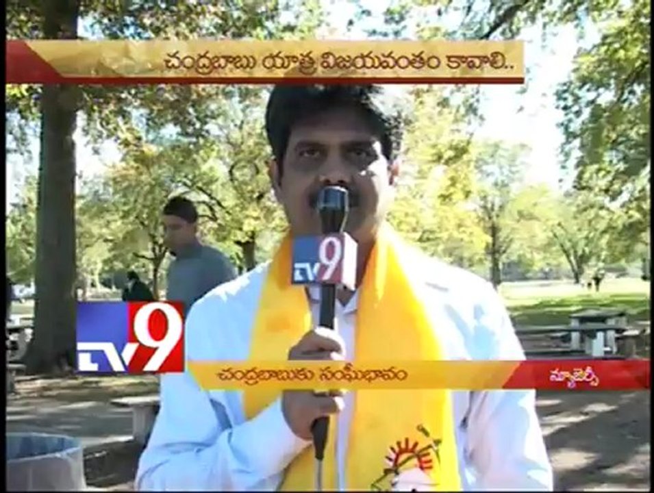 USA - NRIs support Chandrababu's Padayatra