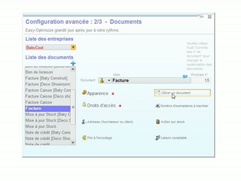 Documents - Optimizze: Cloner un document - Easy comportement - ERP - v16