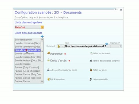 Documents - Optimizze: Cloner tous les documents - Easy comportement - ERP - v16