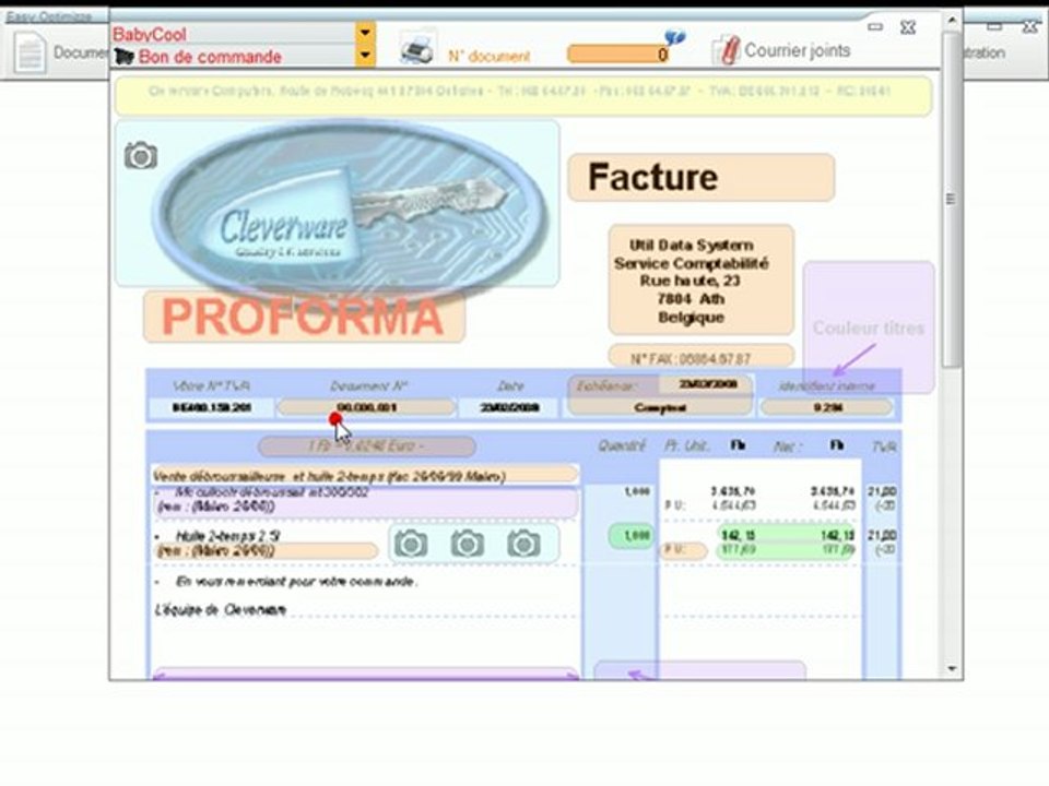 Documents - Optimizze: Solde - Apparence en détail - ERP - v16