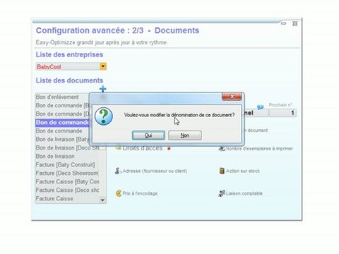 Documents - Optimizze: Renommer un document - Easy comportement - ERP - v16