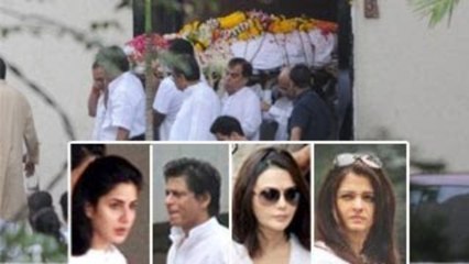 Bollywood stars @ Yash Chopra's FUNERAL