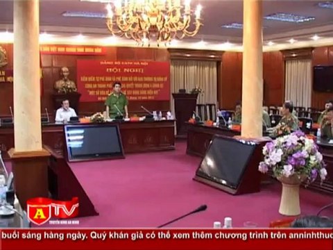 ANTÐ - Hội nghị tự phê bình và phê bình của Ban thường vụ Đảng ủy CATP Hà Nội