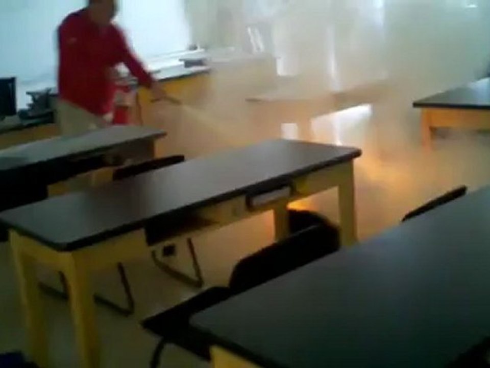 Expérience en cours de physique