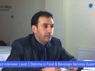 Student Interview: Food and Beverage Service Supervision
