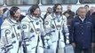 [ISS] Expedition 33 Crew Depart Hotel & Suit Up for Launch