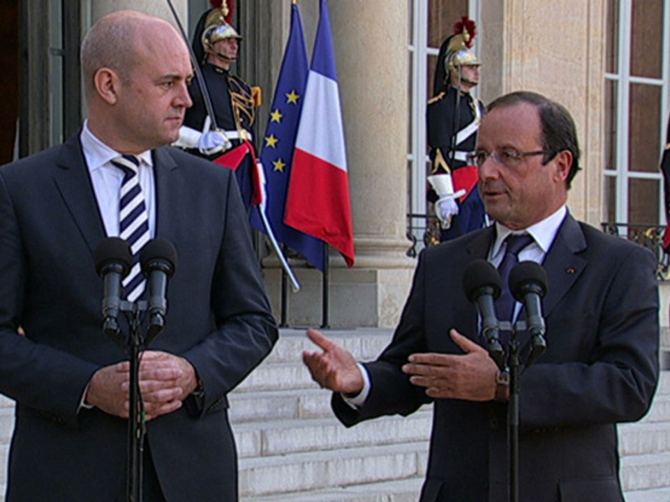 Point de presse avec M. Fredrik REINFELDT, Premier ministre suédois