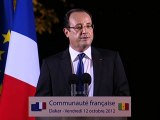 Discours du Président devant la communauté française à Dakar