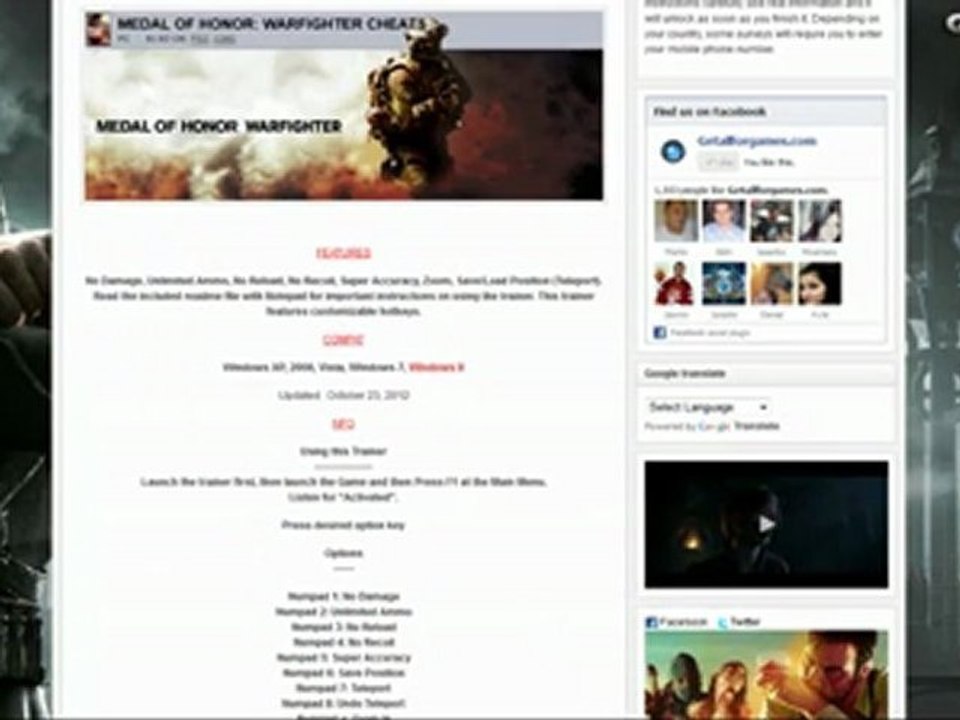 Medal of honor warfighter trainer cheat hack