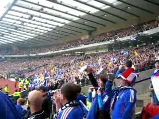 Flower of scotland Hampden Park