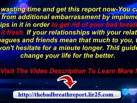 how to get rid of bad breath home remedies - halitosis bad breath