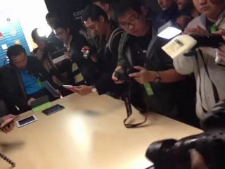 Présentation de l'iPad mini à la presse, le 23 octobre