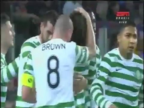 Goal of Samaras - Barcelona vs Celtic 0-1 - Champions League of Europe 2012