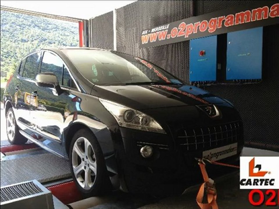 ::: o2programmation ::: Passage au banc de puissance Peugeot 3008 o2programmation Paca ( Marseille ), optimisation moteur