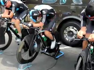 Entraînement de la Sky Pro Cycling