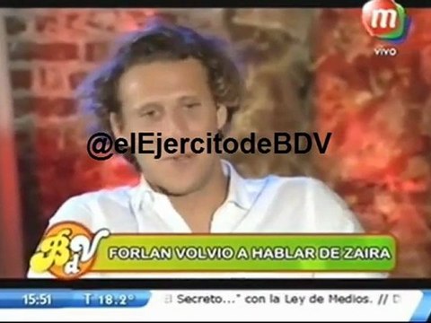 Explosivo Diego Forlán después de Zaira Nara dice que siente estar en paz