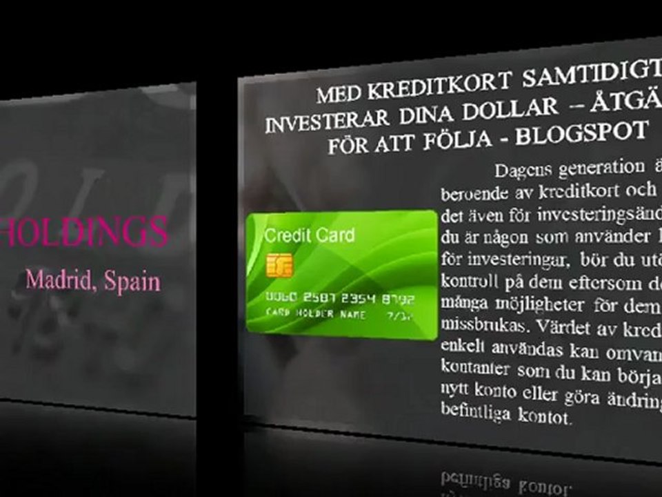 Med kreditkort samtidigt investerar dina dollar – åtgärder för att följa - Blogspot