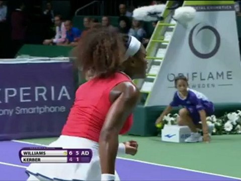 Masters - S.Williams ne rigole pas