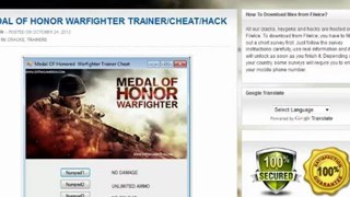 MEDAL OF HONORED WARFIGHTER  TRAINER/CHEAT/HACK  PC XBOX360 PS3