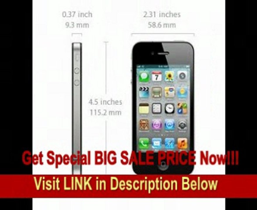 Apple iPhone 4S 64GB Unlocked Cell Phone International Version with No Warranty - Black