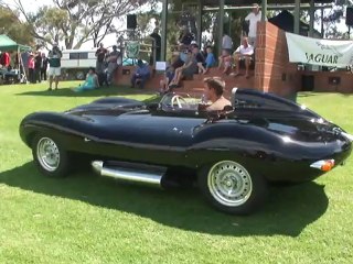 Jaguar car display at Civic Park