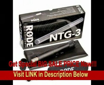 Rode NTG3 Condenser Shotgun Microphone with Storage Cylinder