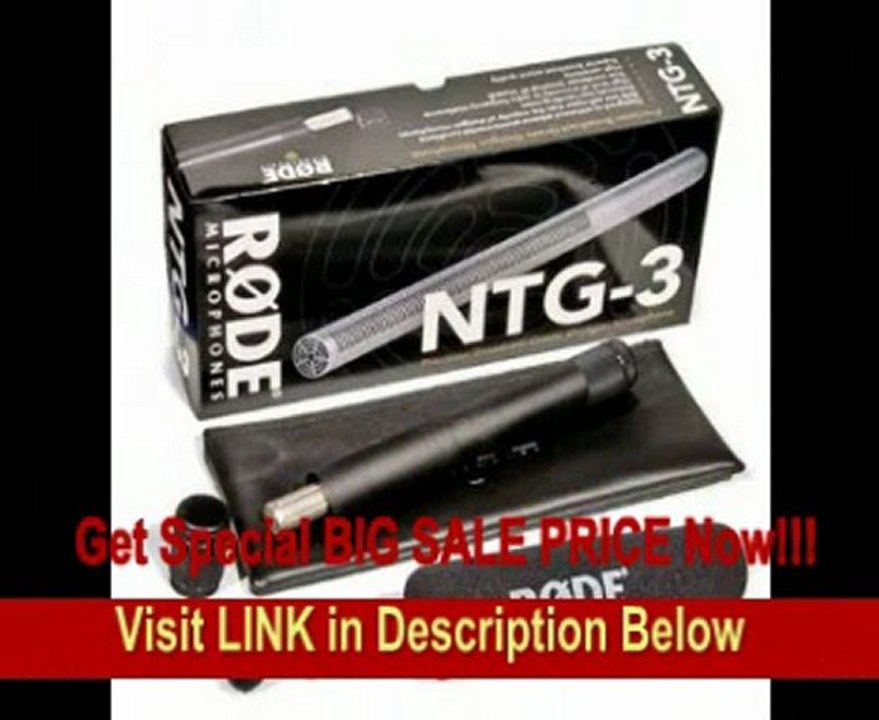 Rode NTG3 Condenser Shotgun Microphone with Storage Cylinder